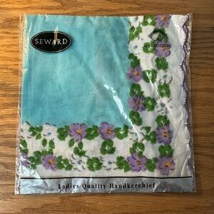 Vintage New Still In Package, Women’s Cotton Seward Handkerchief